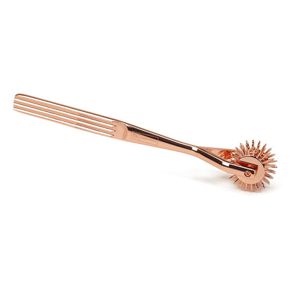 X-Rose Three-Row Wartenberg Pinwheel: Pewter