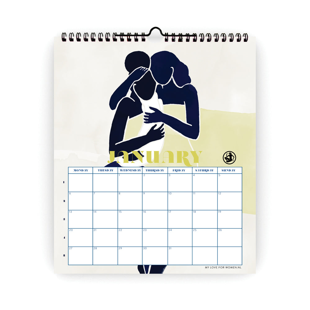 My Love for Women Hanging Calendar 2025