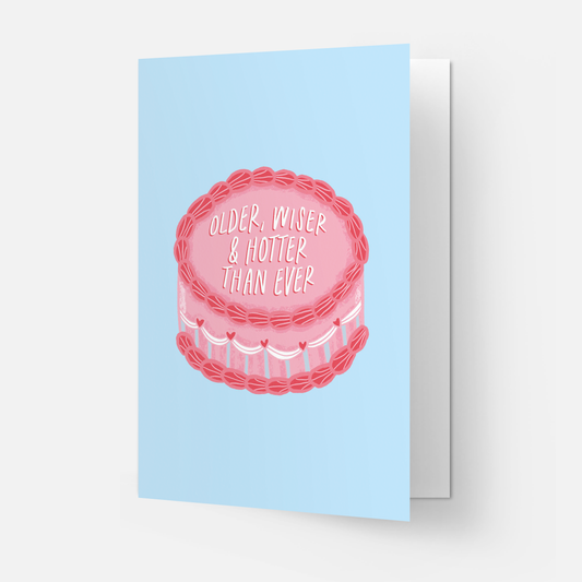 Hotter than ever - trending greeting card: Double folded