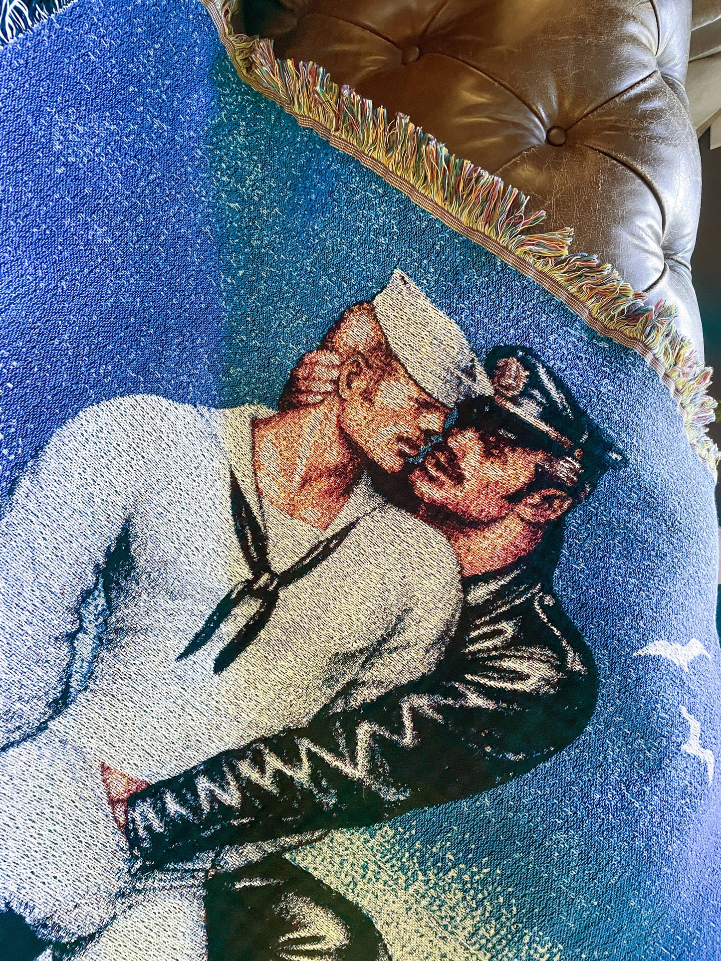 Tom of Finland "Pier Pals" Woven Blanket (Sailor)