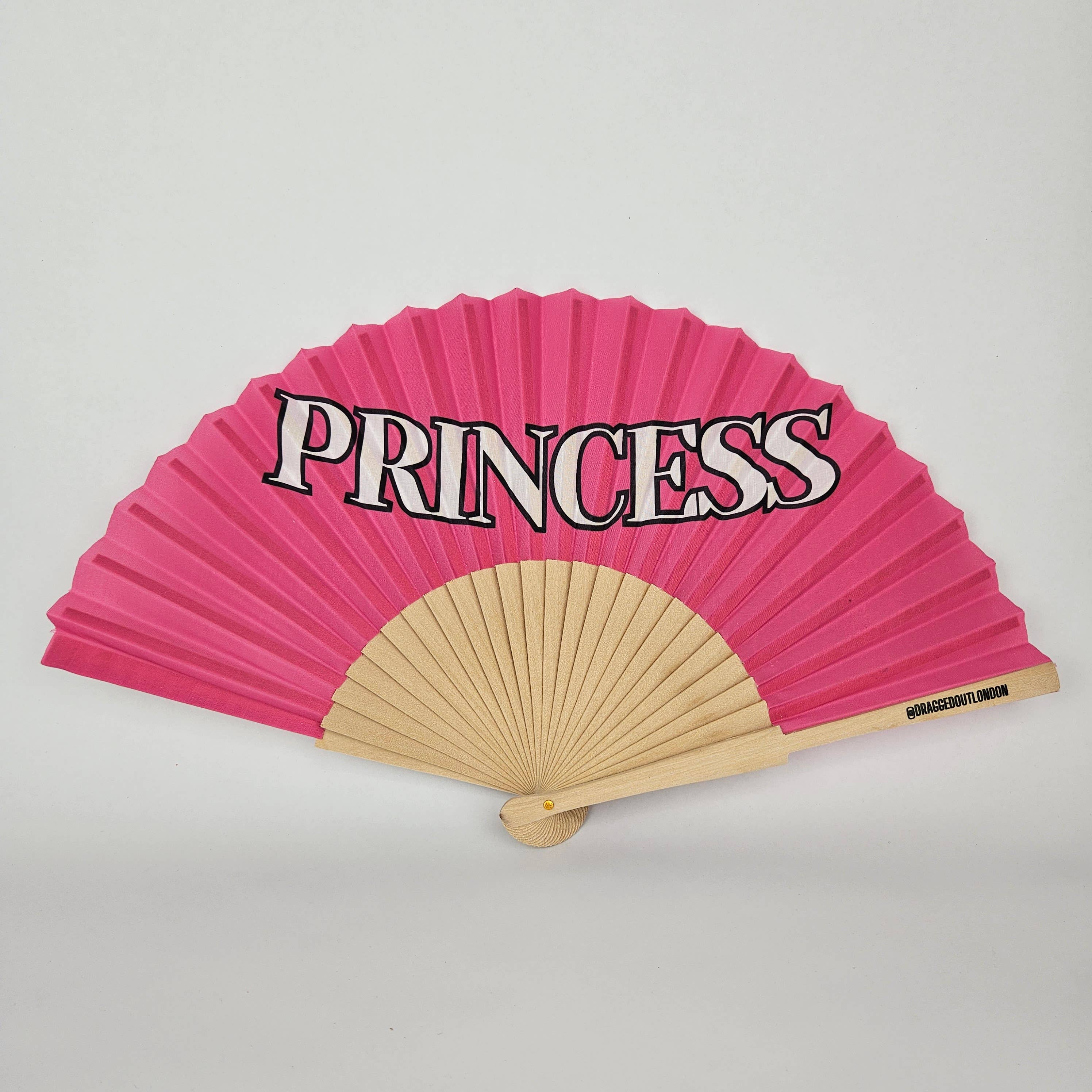 Small Folding Wood Hand Fan – Princess