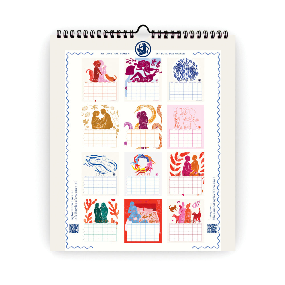 My Love for Women Calendar 2026