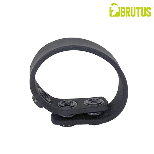 BRUTUS 3 Snap Silicone Cock Strap