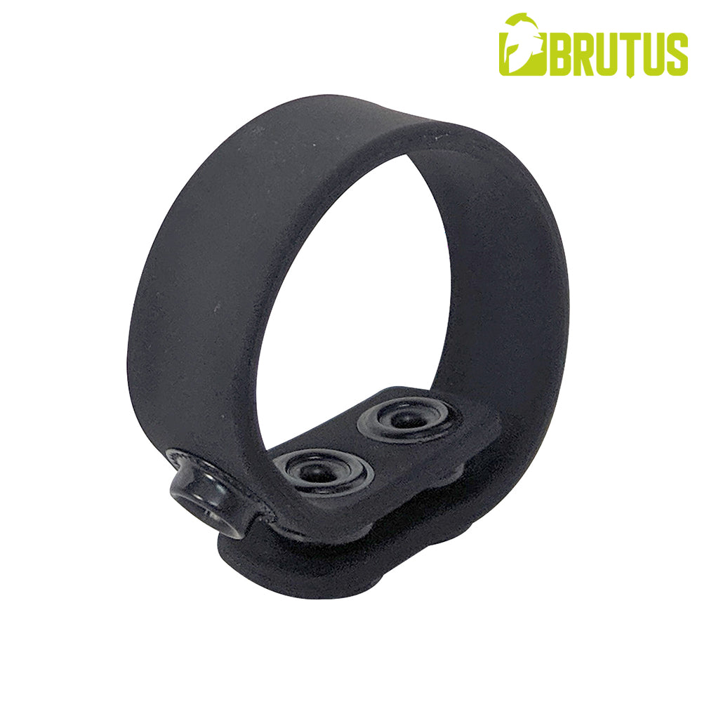 BRUTUS 3 Snap Silicone Cock Strap
