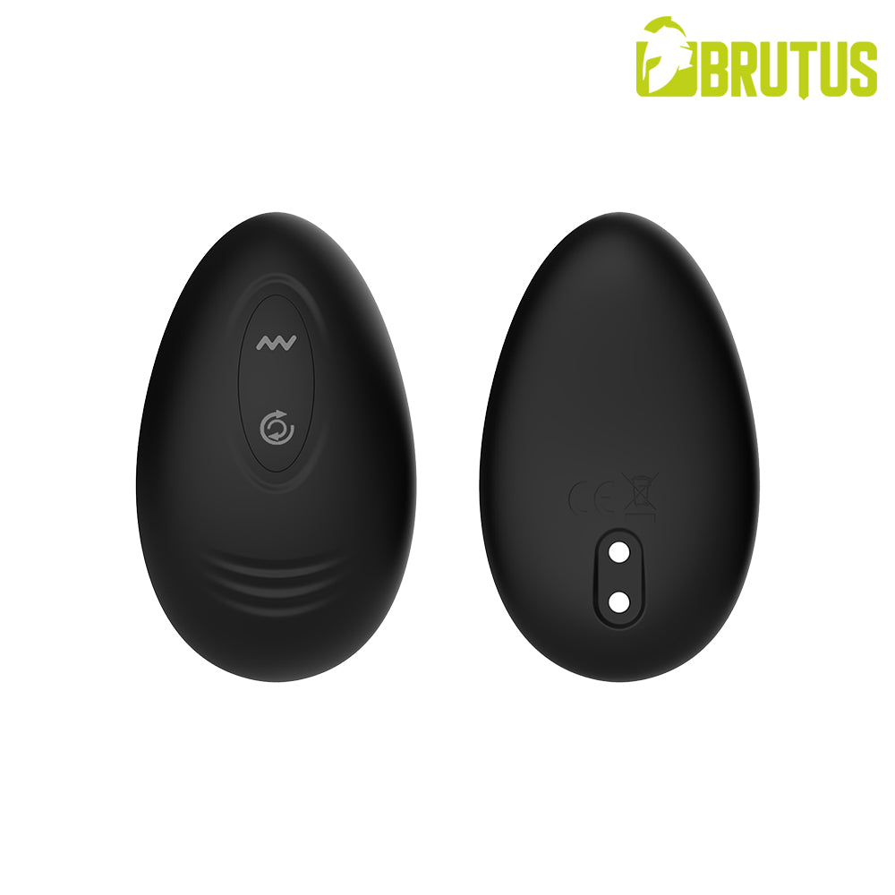 BRUTUS RIMMER Vibrating Buttplug w Rimming Beads |