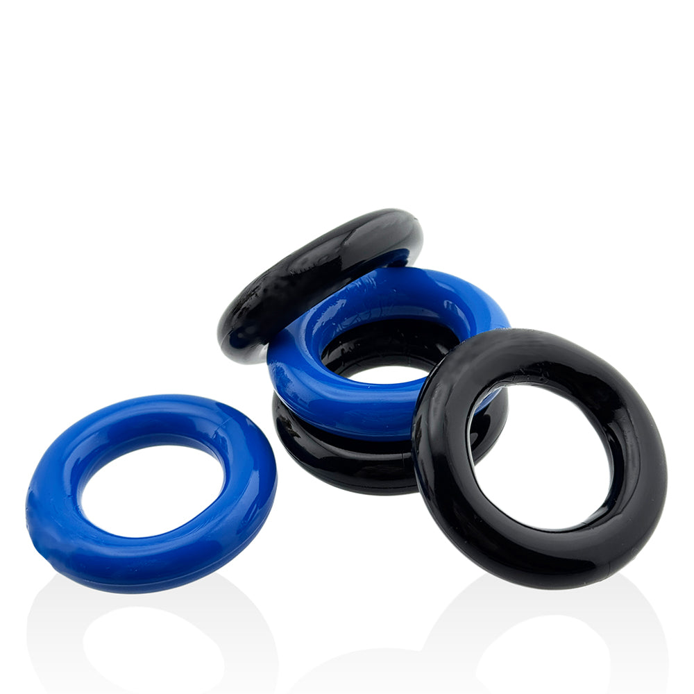 Hünkyjunk JACKER 5-Stack Cockrings Blue/Black