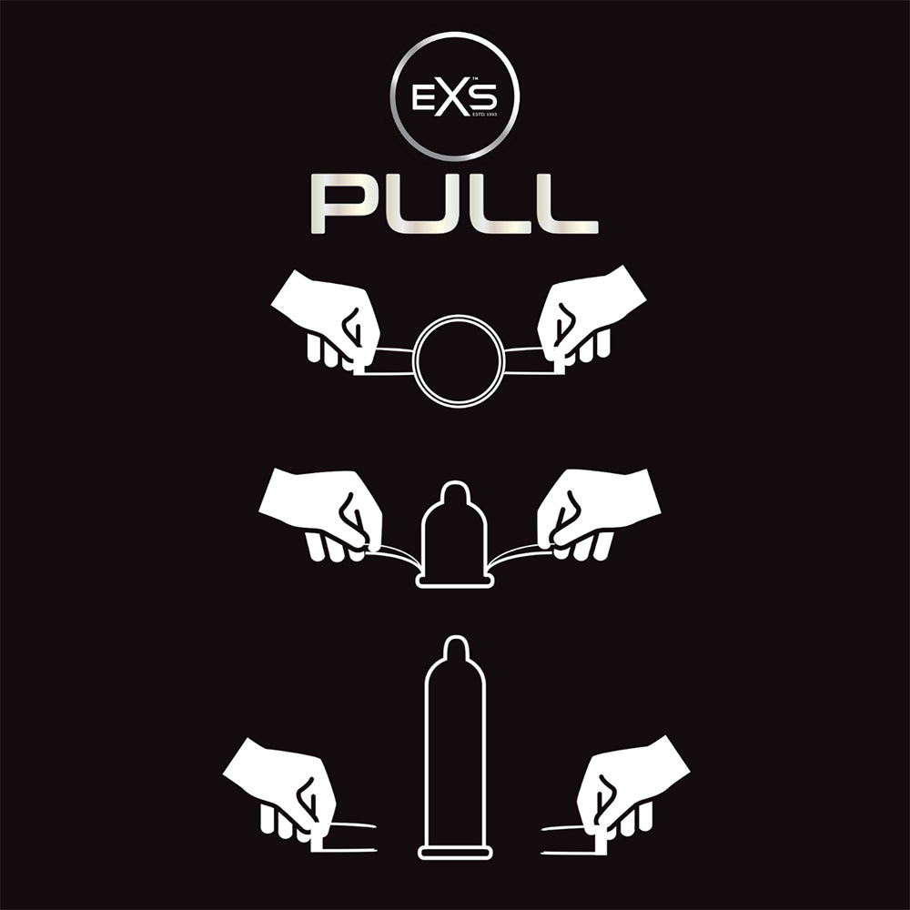 EXS Pull Large Non-Latex Condoms 6 x 60 mm