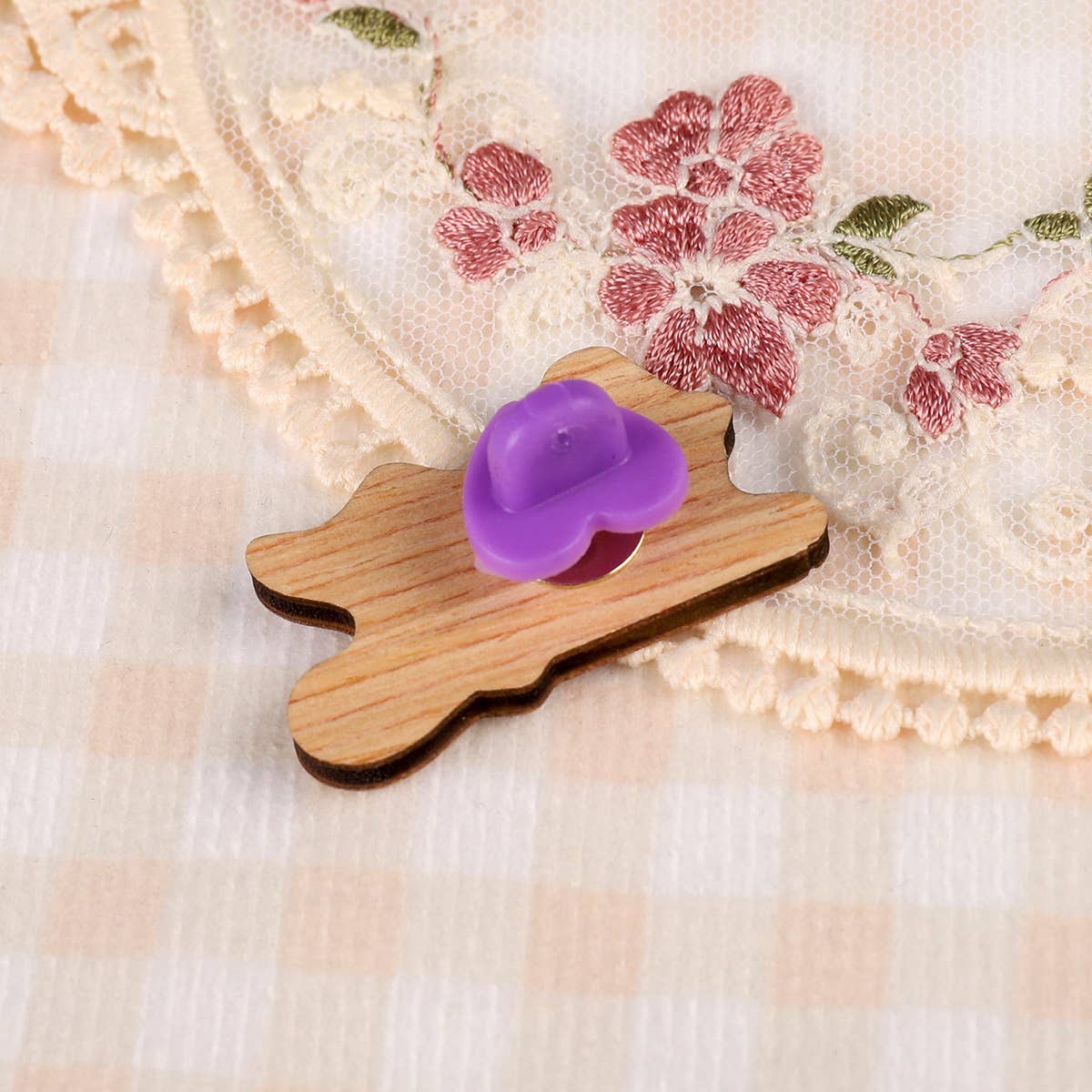 Wizard Cat Pin Badge | Cute Halloween Wooden Pin: No hang tabs needed