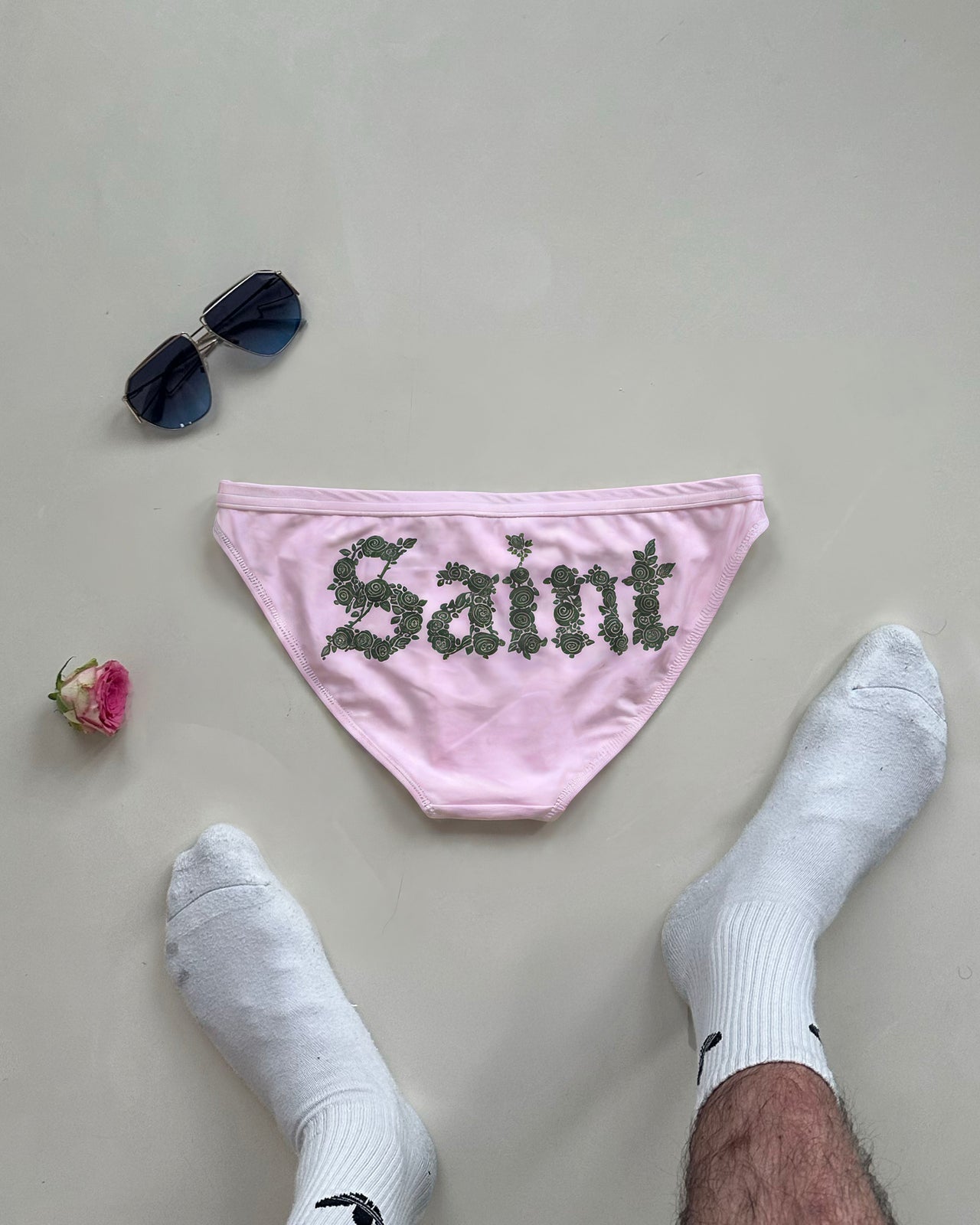 Pink Saint Swim Brief