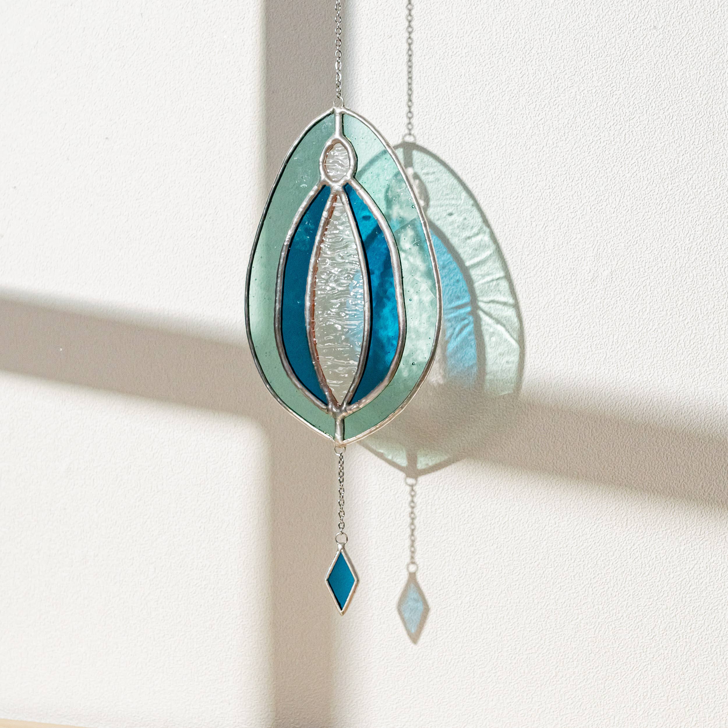 Stained Glass Vulva - Turquoise/ Teal