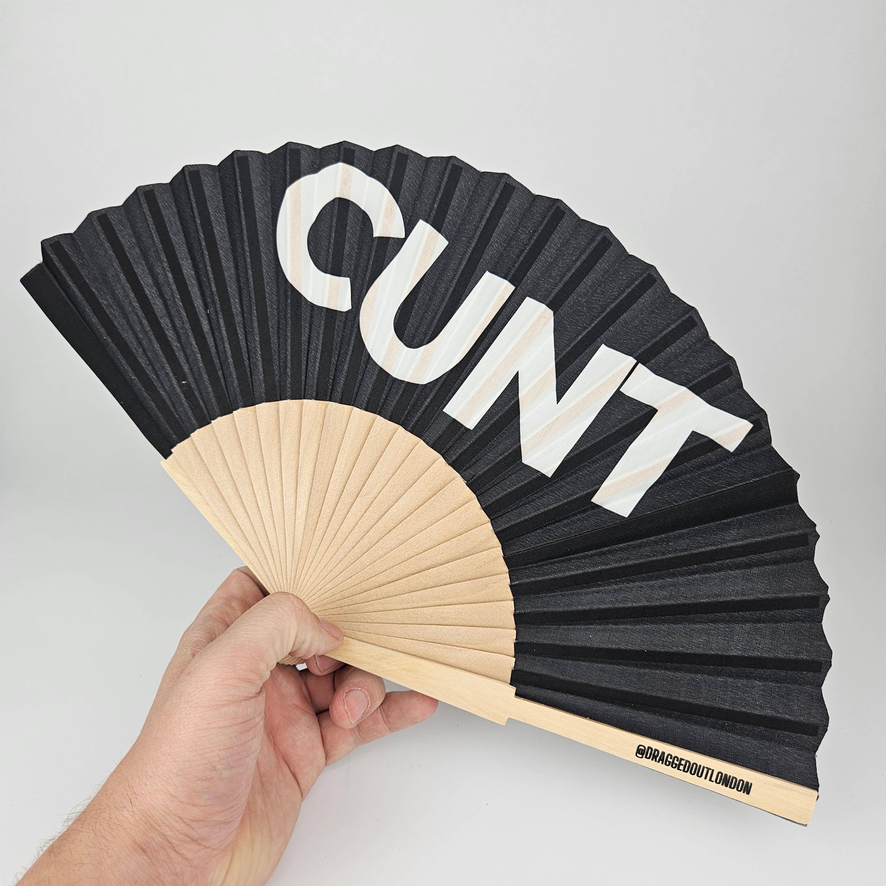 Small Folding Wood Hand Fan – Cunt