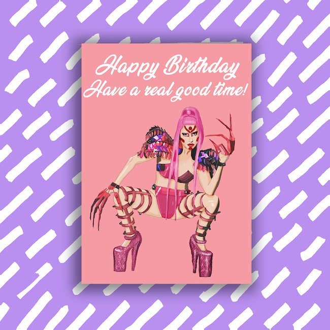 Lady Gaga Birthday card | Gay Pop Icons | LGBT: Born this day / Blank card