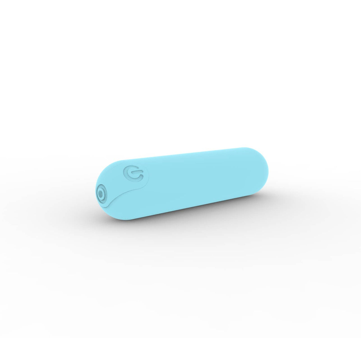 Dynamic Rainbow Silicone Bullet Vibrator - Light Blue