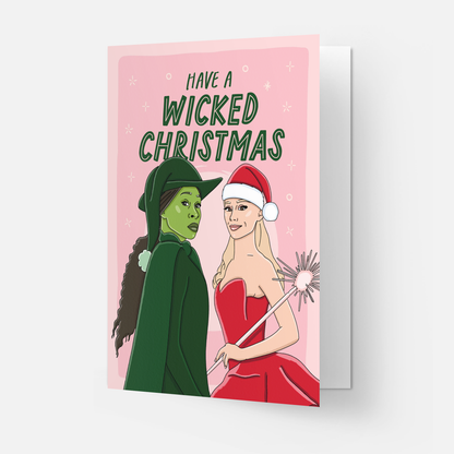 Witchy Chistmas - Greeting Card: Double folded
