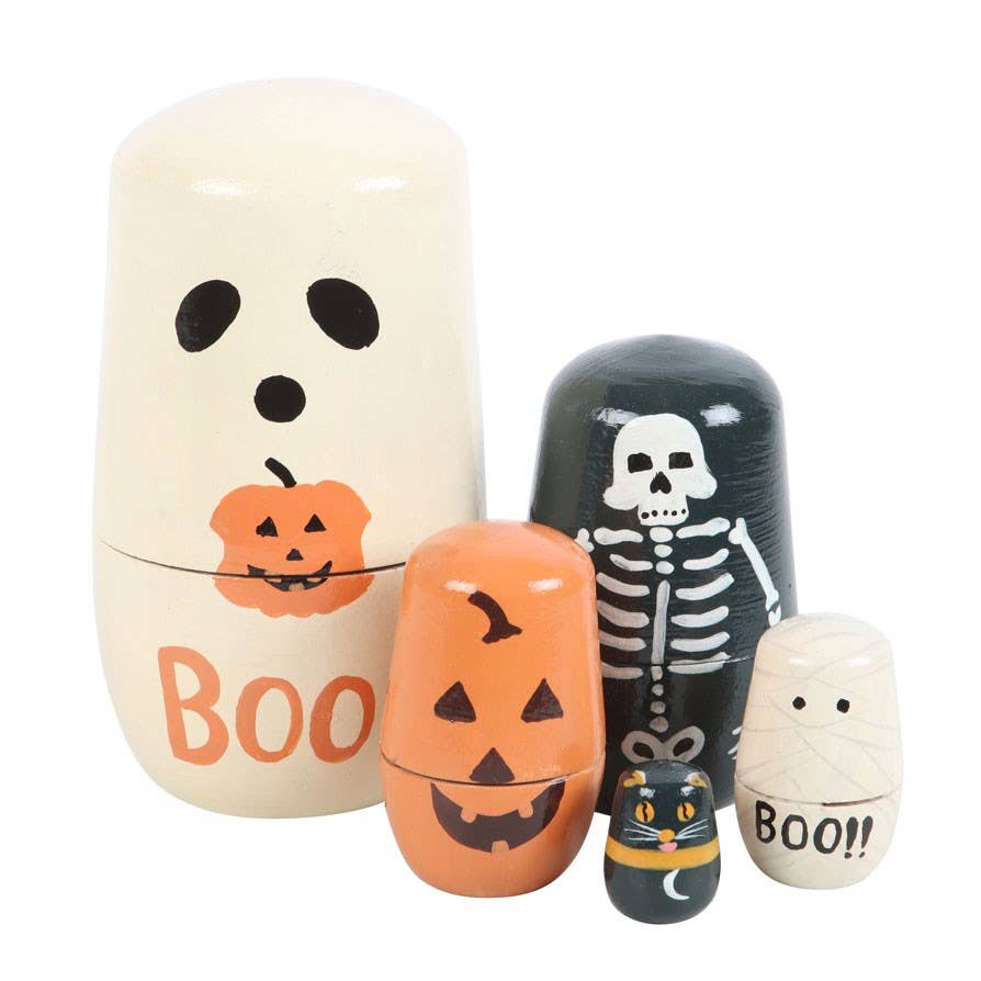 Halloween Babushka Russian Nesting Doll Set