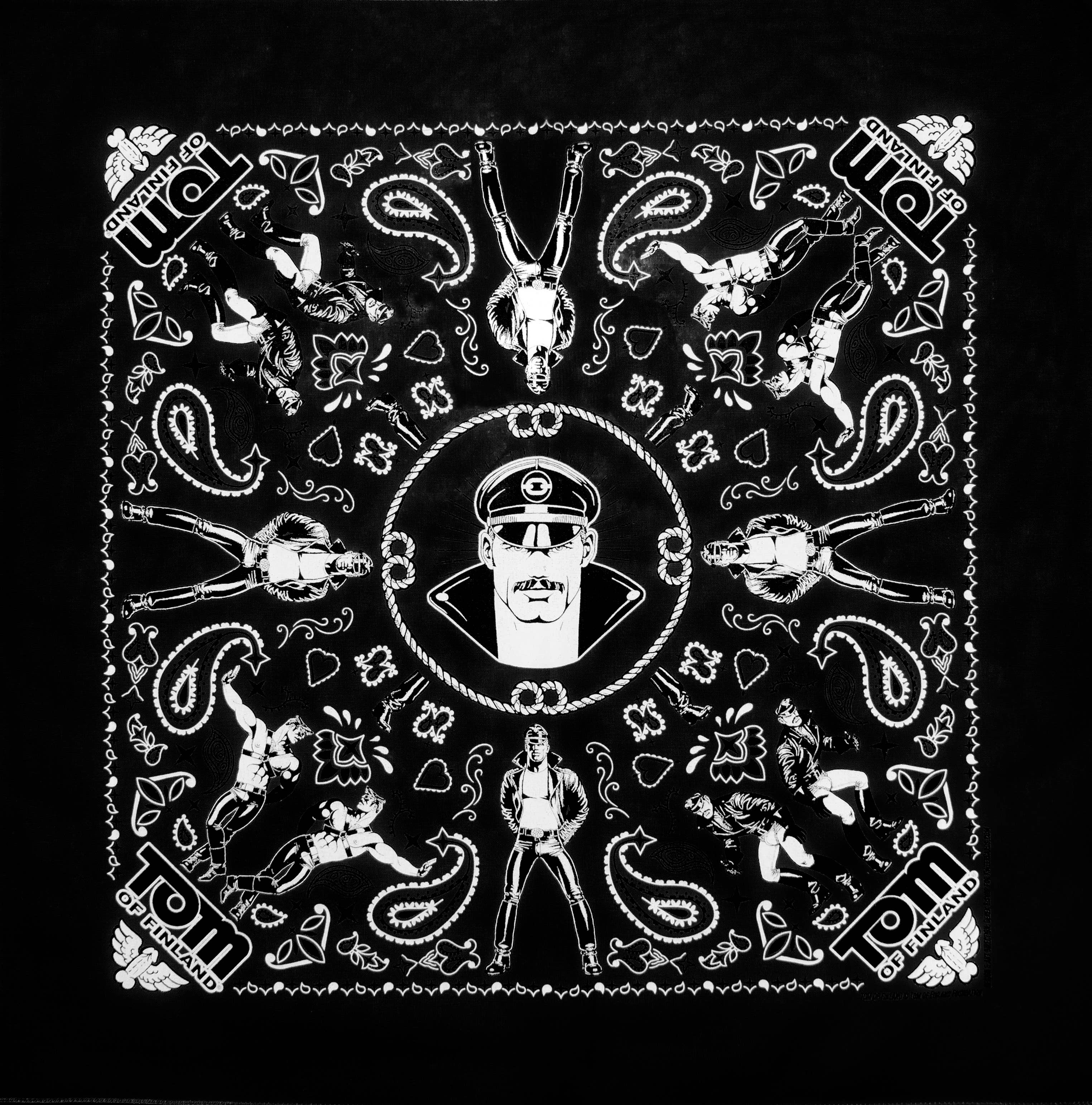 Tom of Finland Bandanas Facemask (Gay Queer LGBT): Gold
