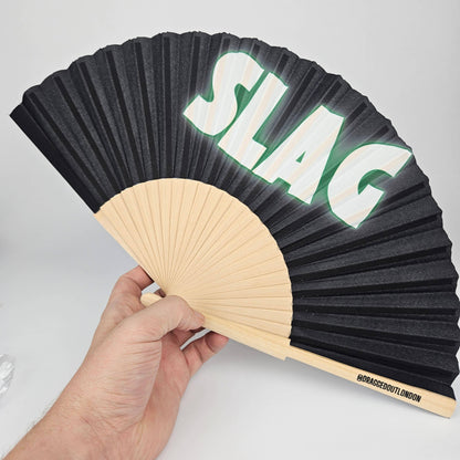 Small Folding Wood Hand Fan – Slag