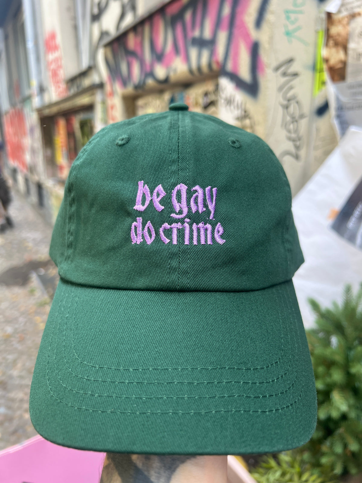 Keller Kreuzberg Embroidered Cap "Be Gay Do Crime"