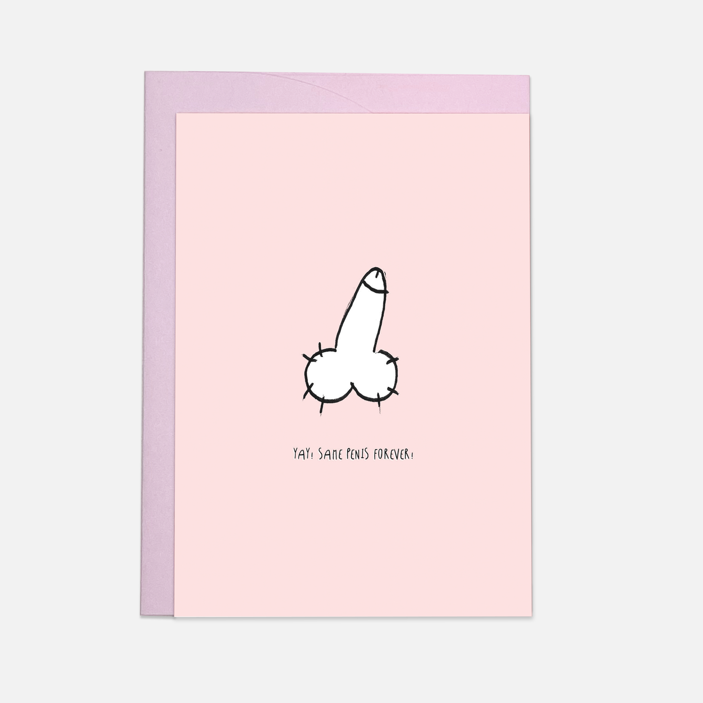 Same penis greeting card