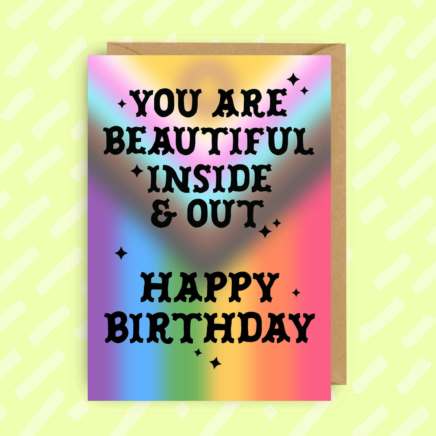 LGBTQ+ Birthday | Pride | Lesbian | Bisexual | Trans | Gay: Blank card