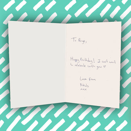 Proud To Say |Gender Neutral Valentines Day Card | LGBTQ+: Blank card