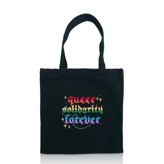 Queer / Trans Solidarity Forever Tote Bag: Queer