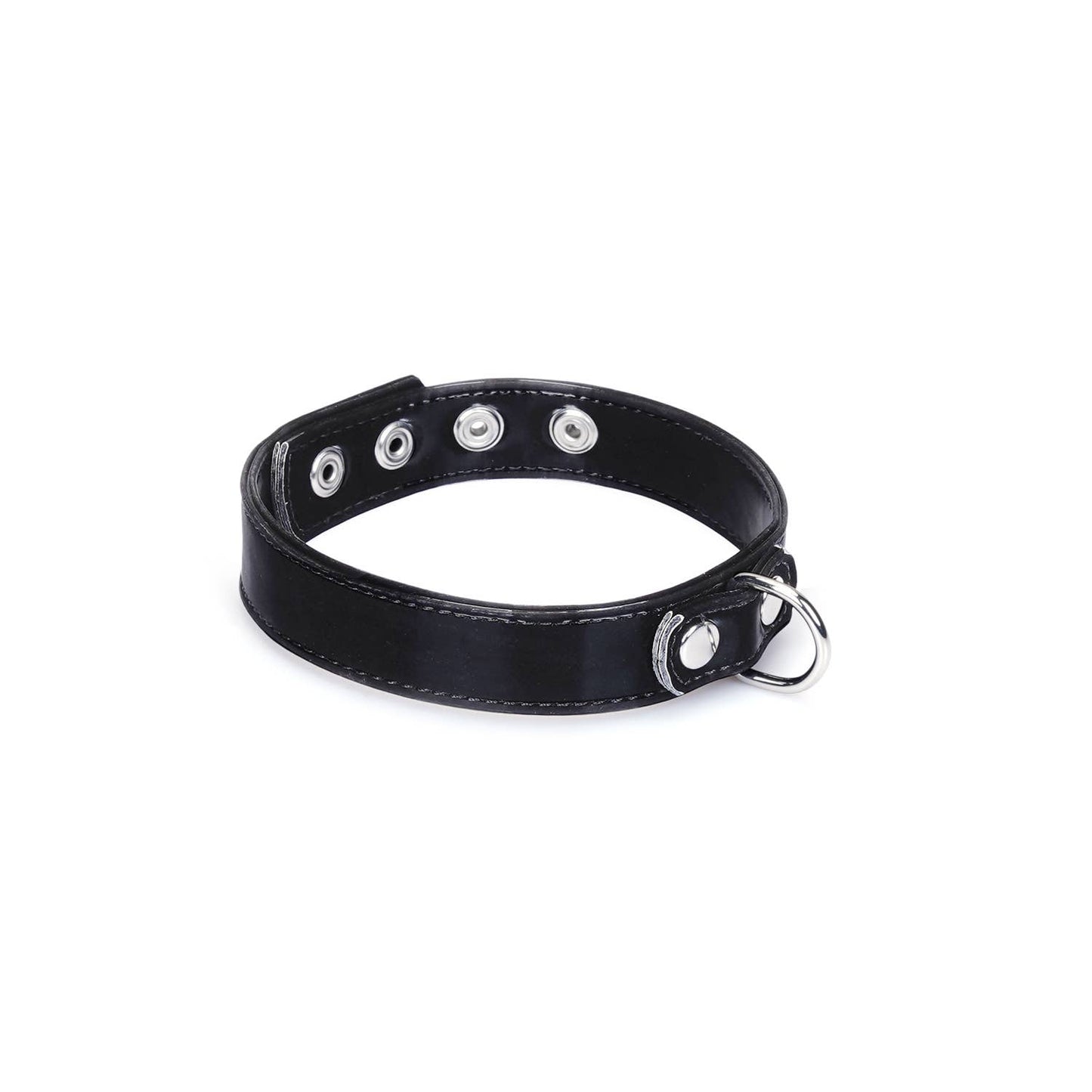 Metallic Shade Vegan Collar with Nipple Clamps