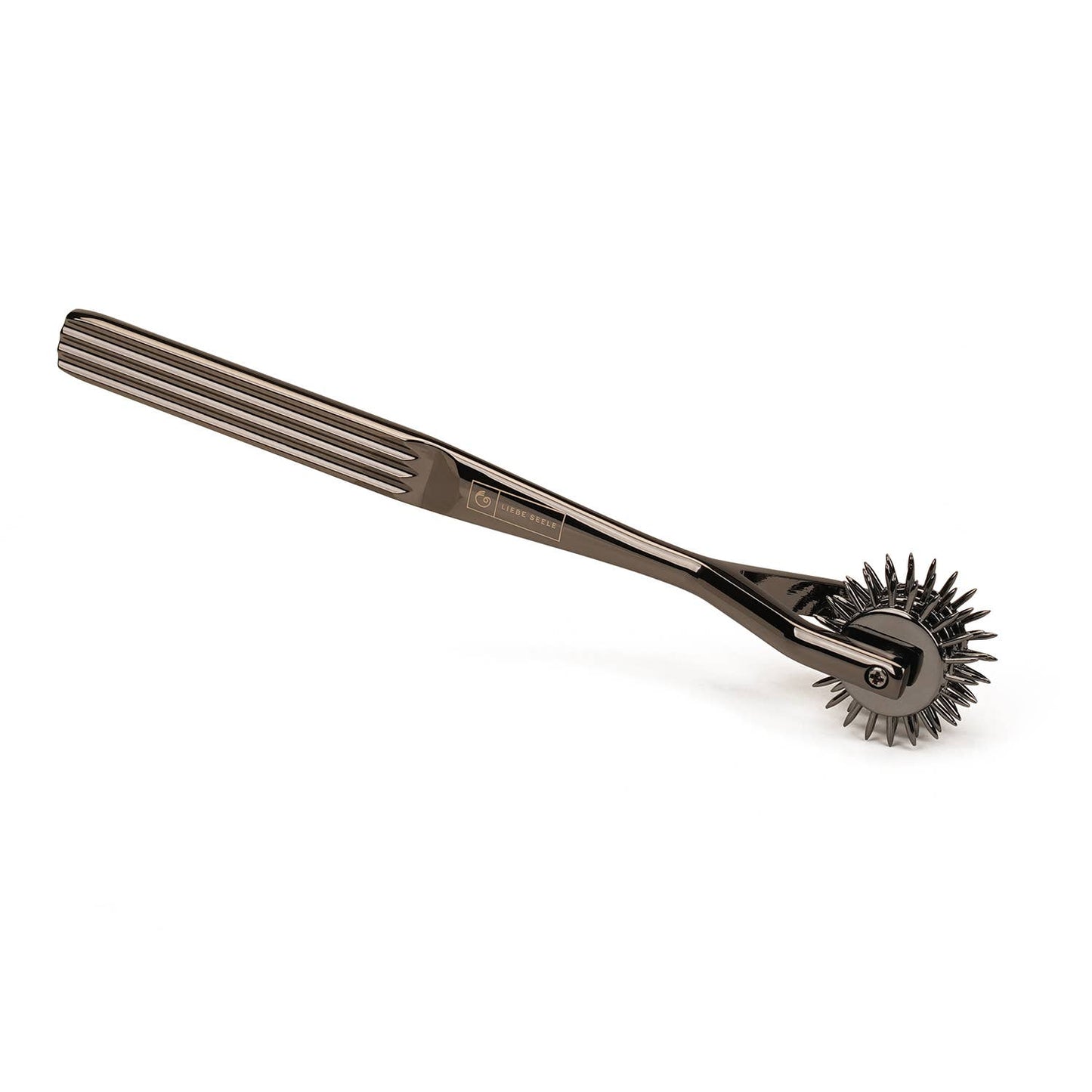 X-Rose Three-Row Wartenberg Pinwheel: Pewter