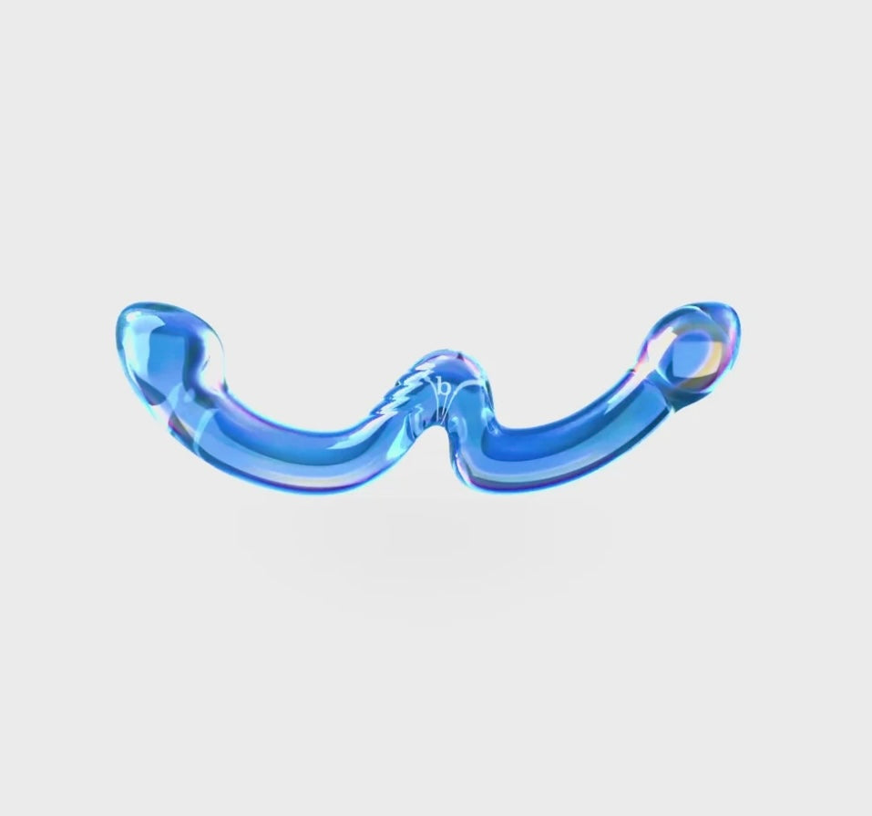 Double-ended glass dildo “Ohwii” biird
