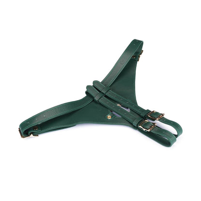 Mossy Chic Leather Strap on Harness