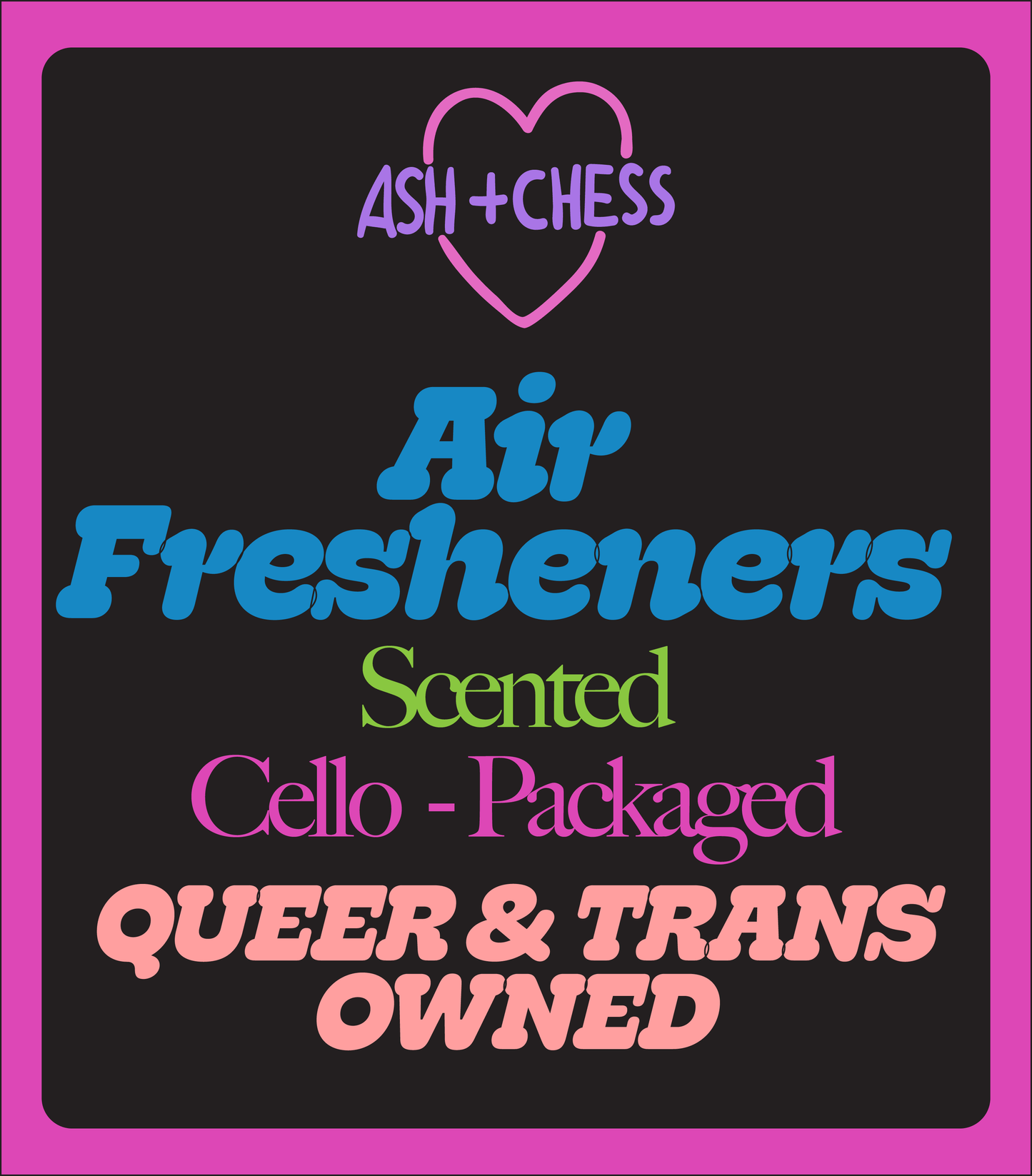 Air Freshener - Rainbow (Rosemary Scented) 