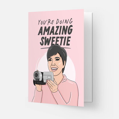 Amazing sweetie greeting card: Double