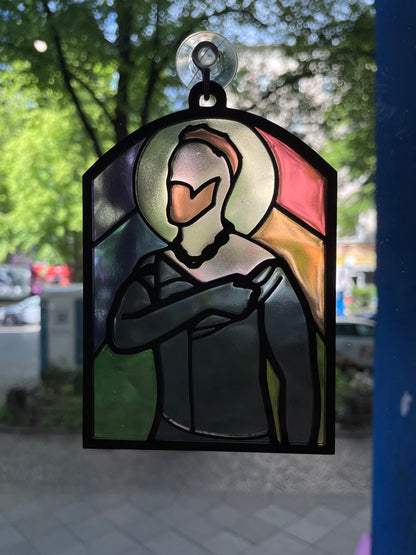 "Rubber Undresses” Kinky Stained Glass Style Resin Art