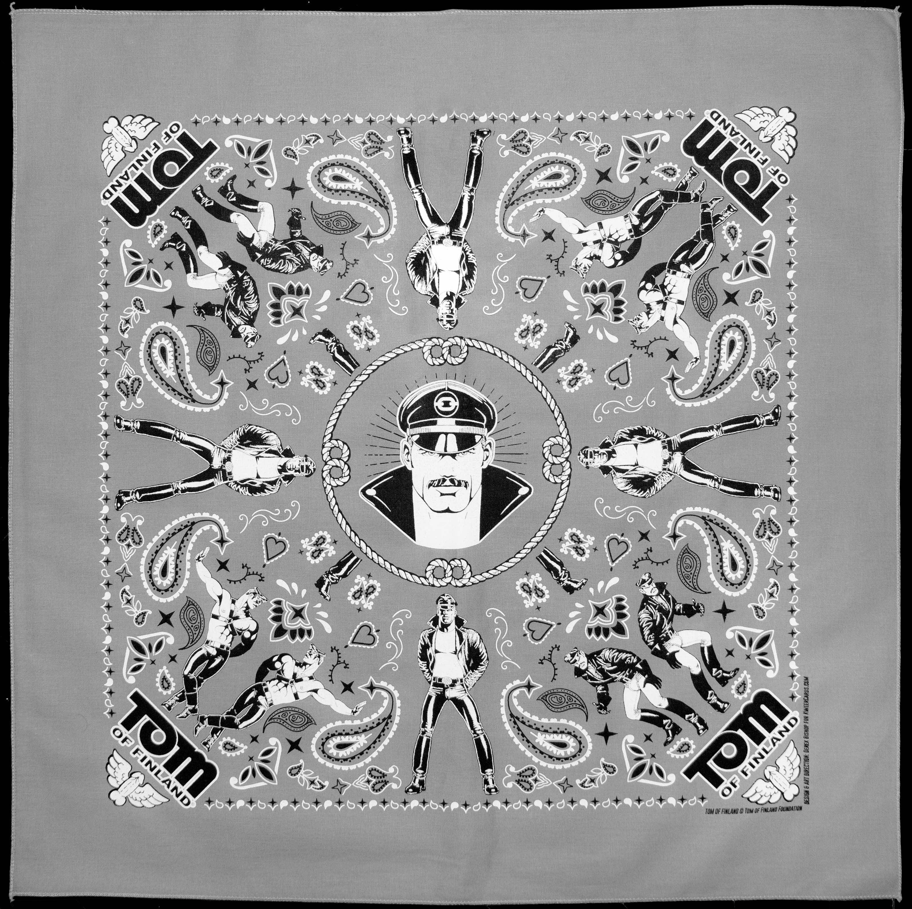 Tom of Finland Bandanas Facemask (Gay Queer LGBT): Gold