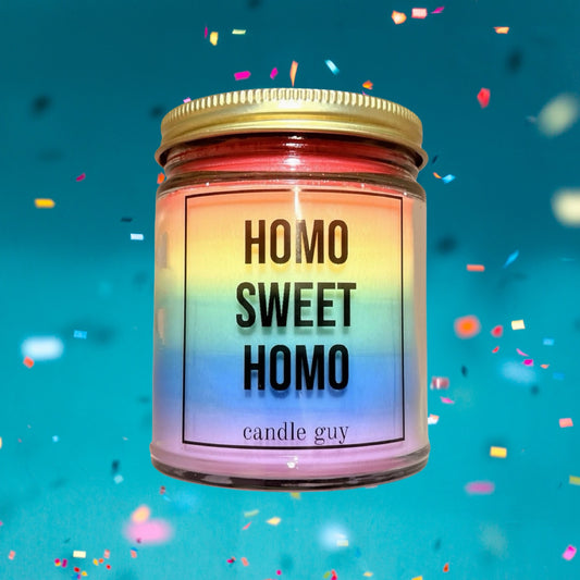 Candle Guy "Homo Sweet Home" - Unscented Rainbow