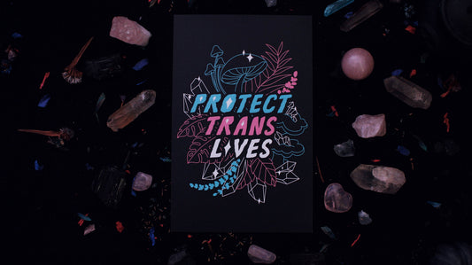 Protect Trans Lives 5.5" x 8.5" Print