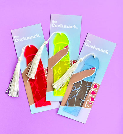 Thundercock Cockmark™ Bookmark: Neon Green