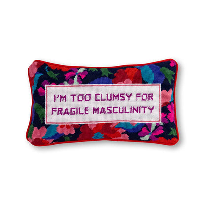 Clumsy Needlepoint Pillow