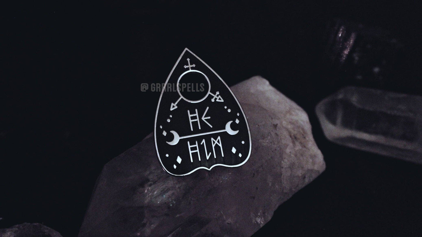 Original Pronoun Planchette Pin: They/them / Silver