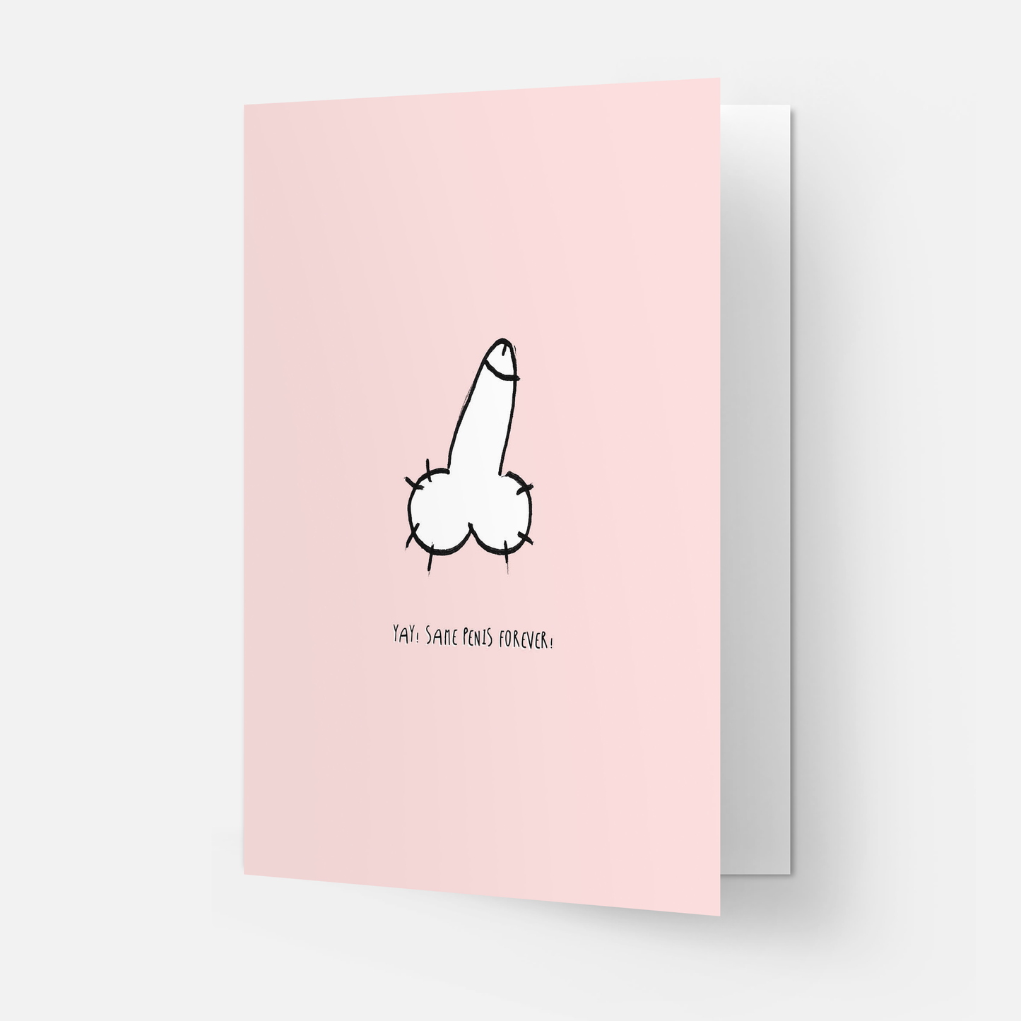 Same penis greeting card