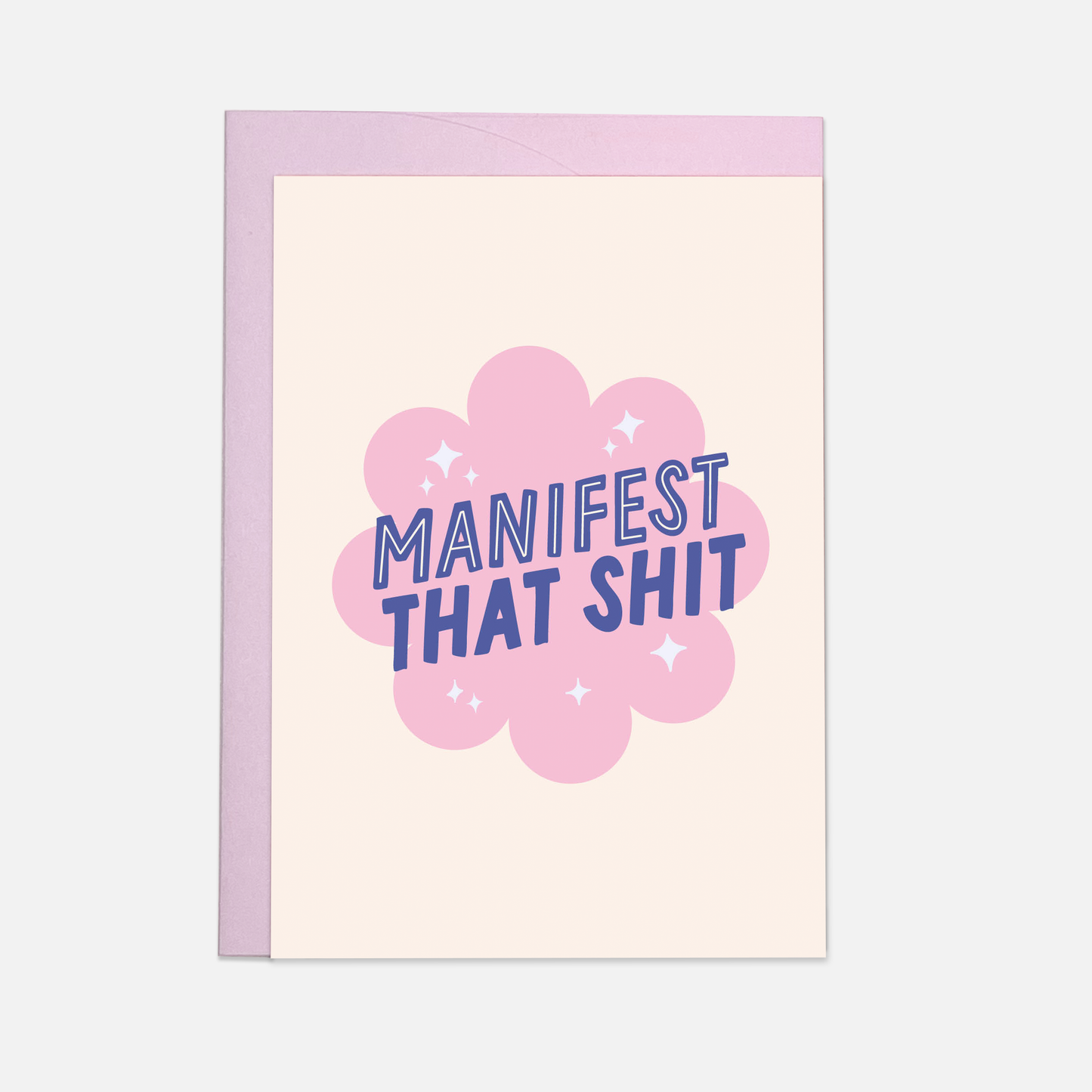 Manifest that greeting card: Double folded