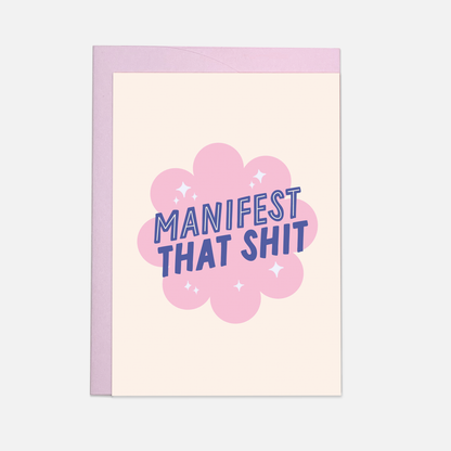 Manifest that greeting card: Double folded