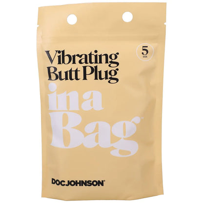 "Vibrating Butt Plug in a Bag" 12 cm Black