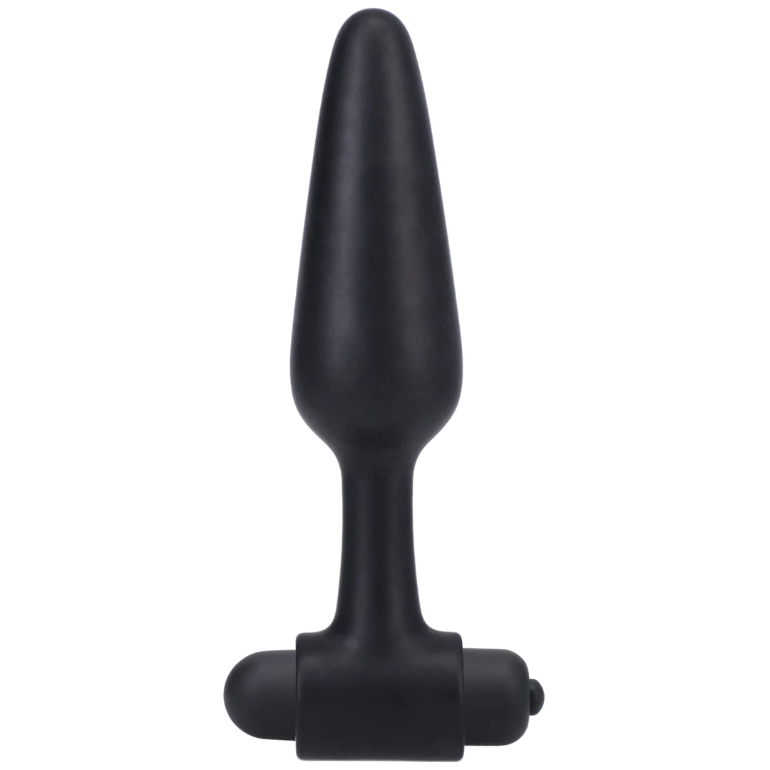 "Vibrating Butt Plug in a Bag" 12 cm Black