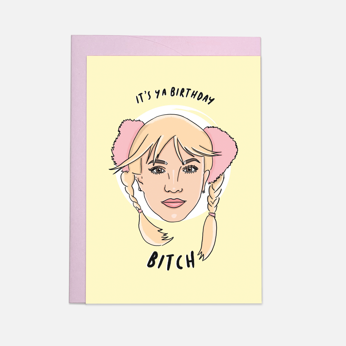 Birthday Bitch - greeting card: Double