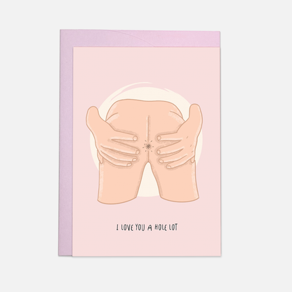 Hole lot love greeting card