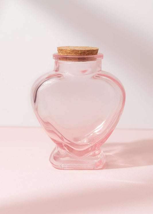 HEART STASH JAR: Pink