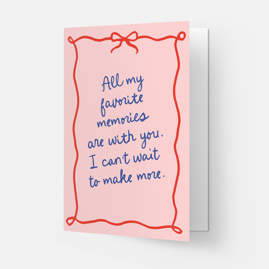 Fave Memories greeting card