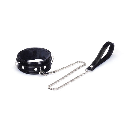 Metallic Shade Vegan Collar with Leash