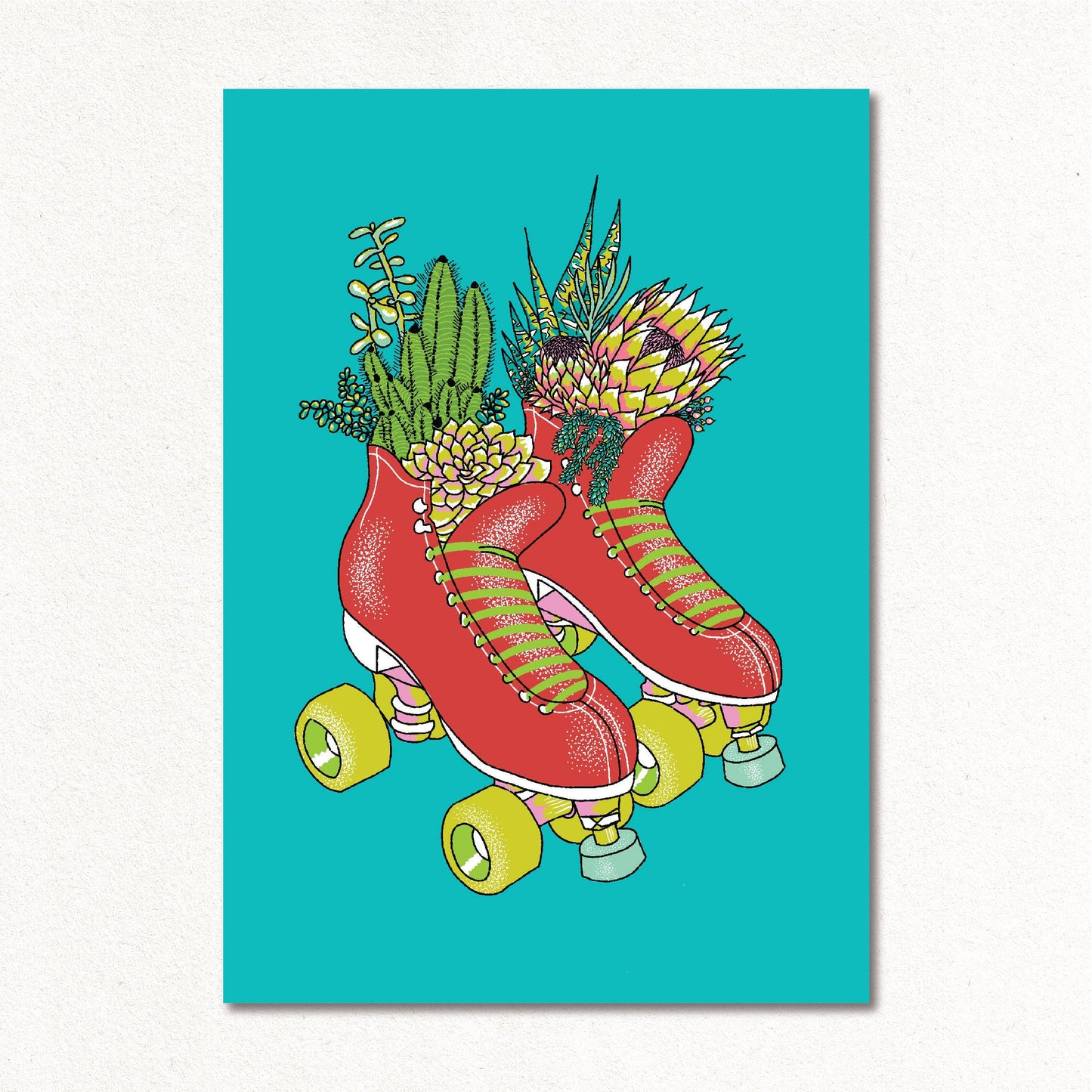 Succulent Skate: Aqua / A5